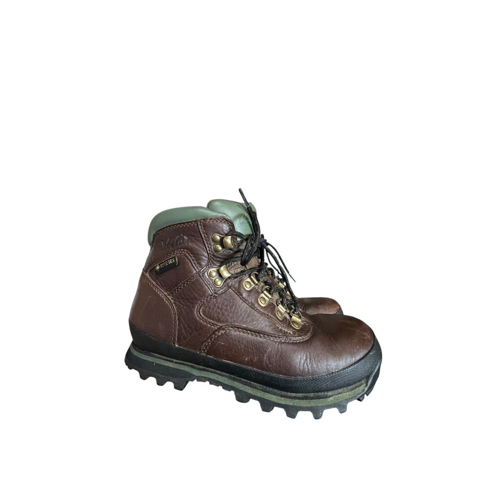 Cabela's Rimrock Vibram Brown Leather Women's Hiking Boots Goretex Size 7.5 M